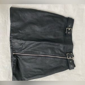 Top shop leather skirt
